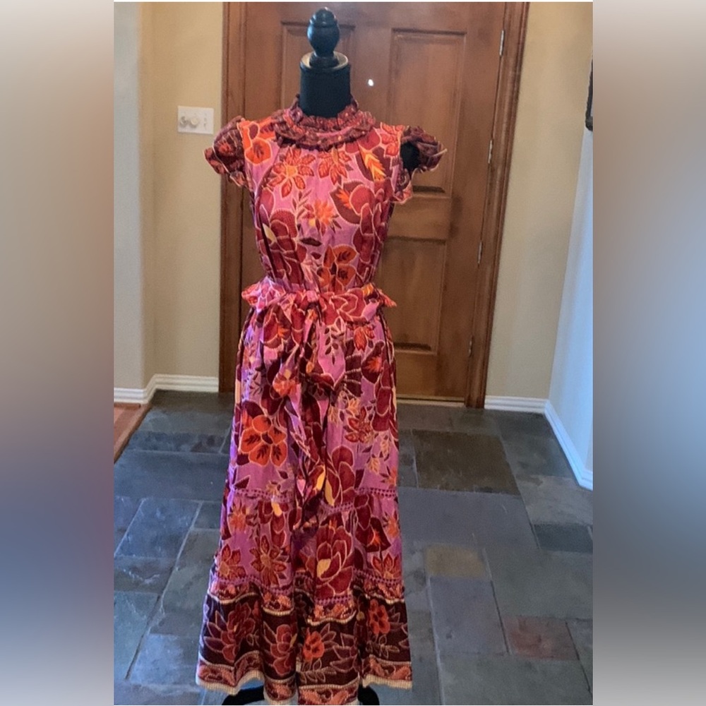 Farm Rio vibrant Maxi Dress size small